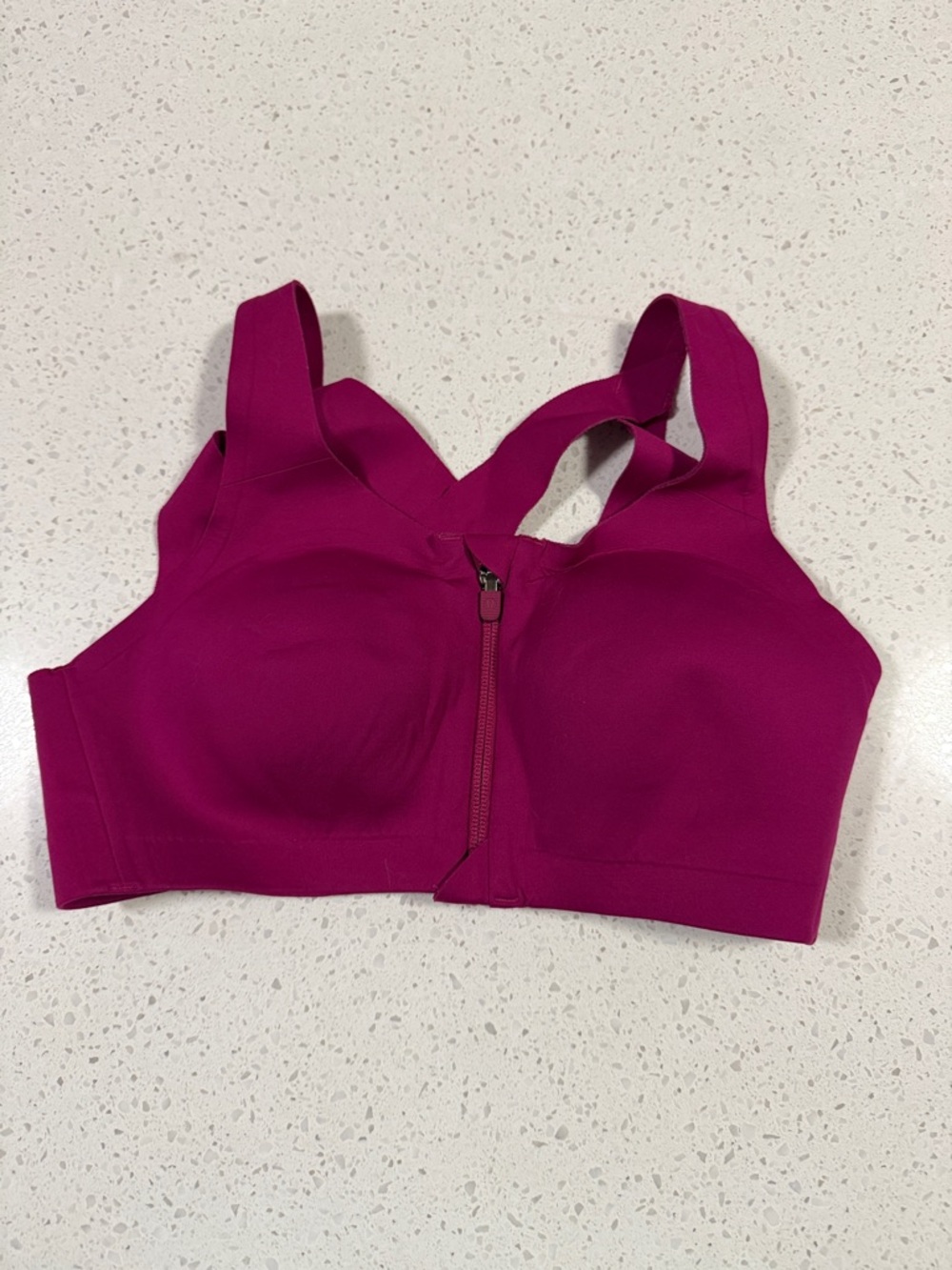 lululemon athletica Front-Zip Sports Bra - Magenta